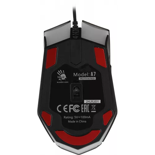 Мышь A4Tech Bloody A7 черный оптическая 6200dpi USB 8but