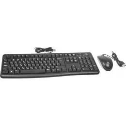 Клавиатура + мышь Logitech MK120 клав:черный мышь:черный/серый USB (920-002561)