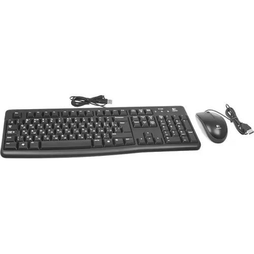 Клавиатура + мышь Logitech MK120 клав:черный мышь:черный/серый USB (920-002561)