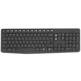 Клавиатура + мышь Logitech MK235 клав:серый мышь:серый USB беспроводная (920-007948)