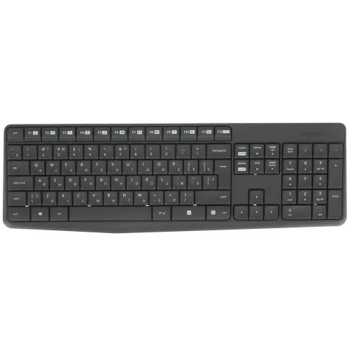 Клавиатура + мышь Logitech MK235 клав:серый мышь:серый USB беспроводная (920-007948)