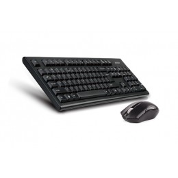 Клавиатура + мышь A4Tech 3000NS клав:черный мышь:черный USB беспроводная Multimedia