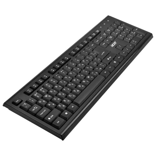 Клавиатура + мышь Acer OKR120 клав:черный мышь:черный USB беспроводная Multimedia (ZL.KBDEE.007)