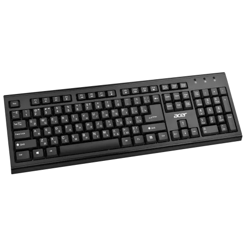 Клавиатура + мышь Acer OKR120 клав:черный мышь:черный USB беспроводная Multimedia (ZL.KBDEE.007)