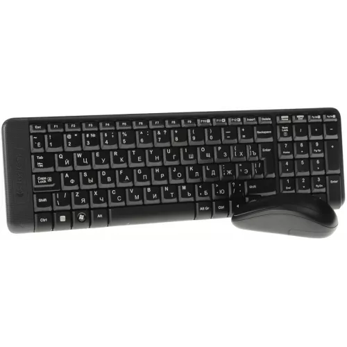 Клавиатура + мышь Logitech MK220 клав:черный мышь:черный USB беспроводная (920-003169)