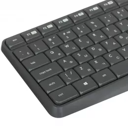 Клавиатура + мышь Logitech MK235 клав:серый мышь:серый USB беспроводная (920-007948)