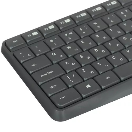Клавиатура + мышь Logitech MK235 клав:серый мышь:серый USB беспроводная (920-007948)