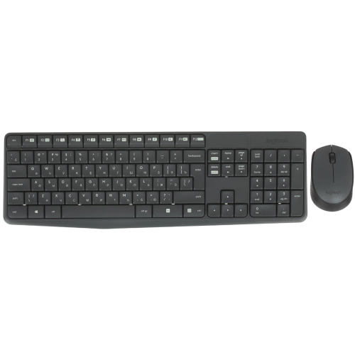 Клавиатура + мышь Logitech MK235 клав:серый мышь:серый USB беспроводная (920-007948)
