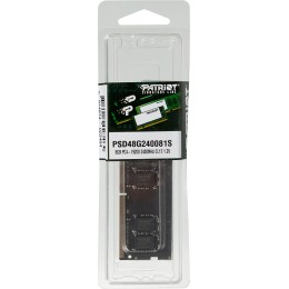 Память DDR4 8Gb 2400MHz Patriot PSD48G240081S RTL PC4-19200 CL17 SO-DIMM 260-pin 1.2В single rank Ret