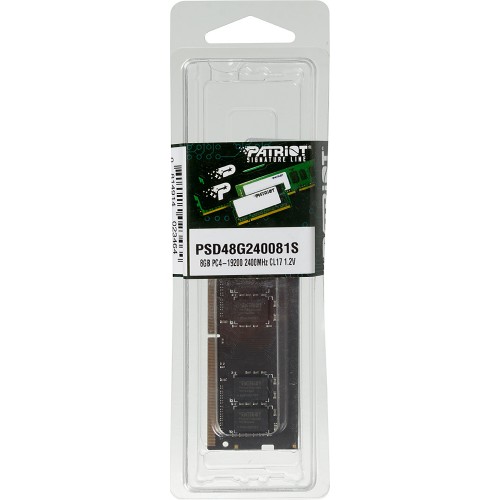 Память DDR4 8Gb 2400MHz Patriot PSD48G240081S RTL PC4-19200 CL17 SO-DIMM 260-pin 1.2В single rank Ret