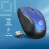 Мышь Оклик 665MW черный/синий оптическая 1600dpi беспров. USB для ноутбука 3but (1025132)