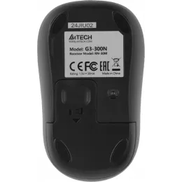 Мышь A4Tech G3-300N черный оптическая 1200dpi беспров. USB для ноутбука 3but (G3-300N (BLACK))