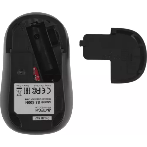 Мышь A4Tech G3-300N черный оптическая 1200dpi беспров. USB для ноутбука 3but (G3-300N (BLACK))