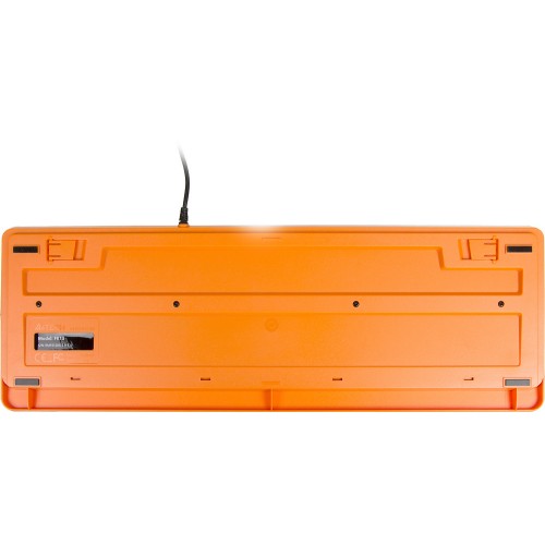 Клавиатура A4Tech FK10 черный/оранжевый USB (FK10 ORANGE) кабель 1.5м