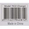 Клавиатура A4Tech FK10 черный/оранжевый USB (FK10 ORANGE) кабель 1.5м
