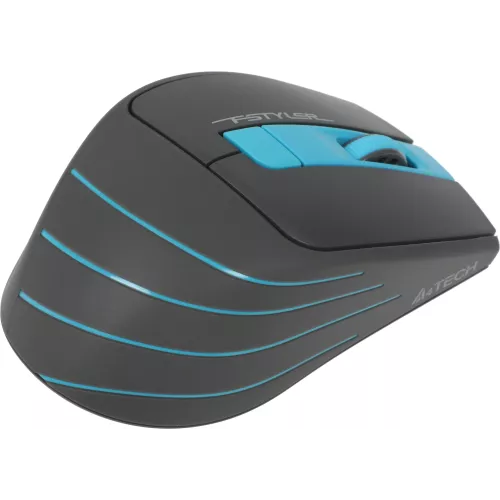 Мышь A4Tech Fstyler FG30 серый/синий оптическая 2000dpi беспров. USB 6but (FG30 BLUE)