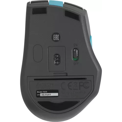 Мышь A4Tech Fstyler FG30 серый/синий оптическая 2000dpi беспров. USB 6but (FG30 BLUE)
