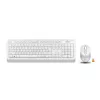 Клавиатура + мышь A4Tech Fstyler FG1010 клав:белый/серый мышь:белый/серый USB беспроводная Multimedia (FG1010 WHITE)