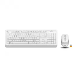 Клавиатура + мышь A4Tech Fstyler FG1010 клав:белый/серый мышь:белый/серый USB беспроводная Multimedia (FG1010 WHITE)
