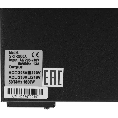 Источник бесперебойного питания Powercom Smart King RT SRT-2000A LCD 1800Вт 2000ВА черный
