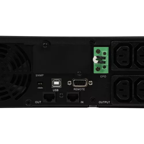 Источник бесперебойного питания Powercom Smart King RT SRT-2000A LCD 1800Вт 2000ВА черный