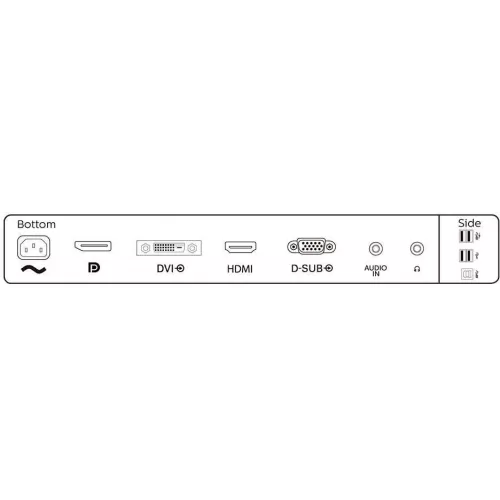 Монитор Philips 23.8" 241B8QJEB (00/01) черный IPS LED 16:9 DVI HDMI M/M матовая HAS Piv 1000:1 250cd 178гр/178гр 1920x1080 75Hz VGA DP FHD USB 4.97кг