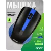 Мышь Acer OMW011 черный/синий оптическая 1200dpi USB 3but (ZL.MCEEE.002)