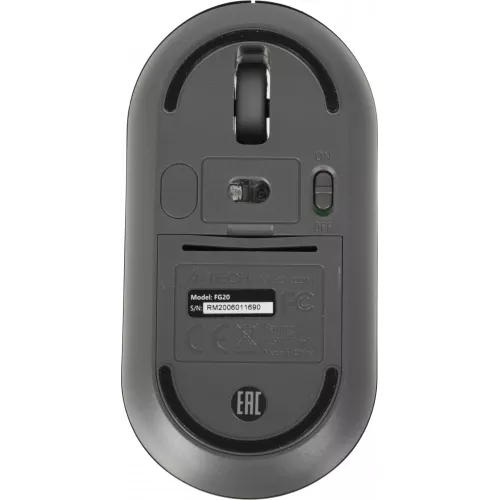 Мышь A4Tech Fstyler FG20 серый оптическая 2000dpi беспров. USB для ноутбука 4but (FG20 GREY)
