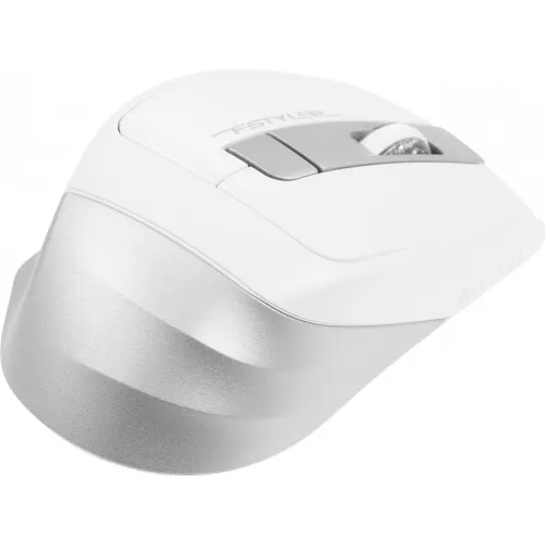 Мышь A4Tech Fstyler FB35 белый/серый оптическая 2000dpi беспров. BT/Radio USB для ноутбука 6but (FB35 ICY WHITE)