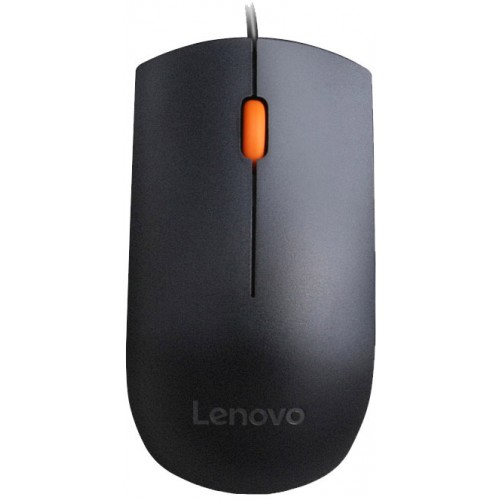 Мышь Lenovo 300 черный/оранжевый оптическая 1600dpi USB для ноутбука 2but (GX30M39704)