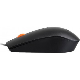 Мышь Lenovo 300 черный/оранжевый оптическая 1600dpi USB для ноутбука 2but (GX30M39704)