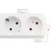 Сетевой фильтр Powercube SPL(5+1)-16B-P-3M-WHITE 3м (6 розеток) белый (коробка)