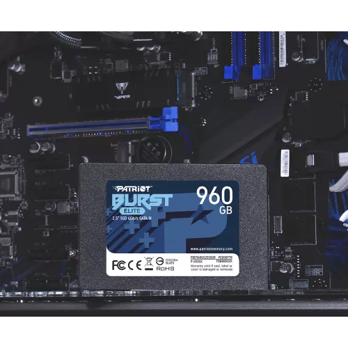 Накопитель SSD Patriot SATA-III 960GB PBE960GS25SSDR Burst Elite 2.5"
