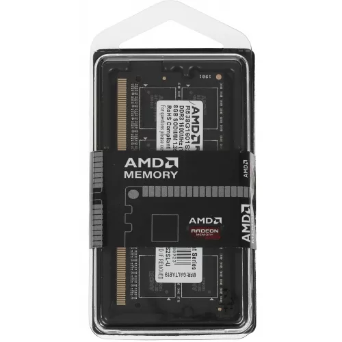 Память DDR3L 8Gb 1600MHz AMD R538G1601S2SL-U RTL PC3-12800 CL11 SO-DIMM 204-pin 1.35В Ret