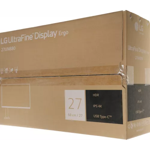Монитор LG 27" UltraFine 27UN880-B черный IPS LED 16:9 HDMI M/M матовая HAS Piv 350cd 178гр/178гр 3840x2160 60Hz FreeSync DP 4K USB 7.8кг