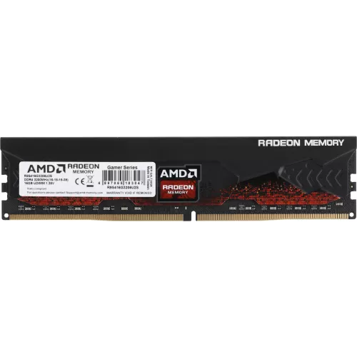 Память DDR4 16Gb 3200MHz AMD R9S416G3206U2S R9 RTL Gaming PC4-25600 CL16 DIMM 288-pin 1.35В с радиатором Ret