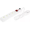 Сетевой фильтр IEK СФ-05К 1.5м (5 розеток) белый (коробка)