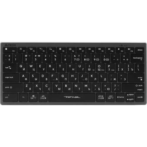 Клавиатура A4Tech FBX51C серый USB беспроводная BT/Radio slim Multimedia для ноутбука (FBX51C GREY)