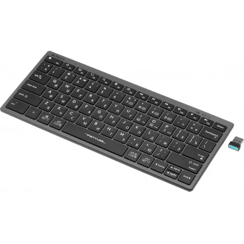 Клавиатура A4Tech FBX51C серый USB беспроводная BT/Radio slim Multimedia для ноутбука (FBX51C GREY)