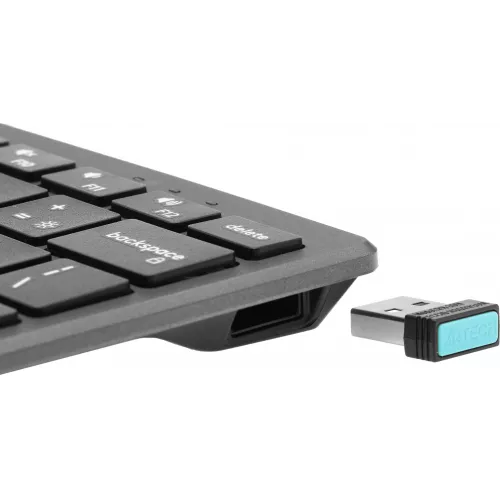 Клавиатура A4Tech FBX51C серый USB беспроводная BT/Radio slim Multimedia для ноутбука (FBX51C GREY)