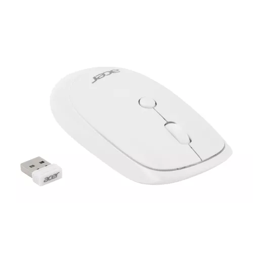 Мышь Acer OMR138 белый оптическая 1600dpi беспров. USB 3but (ZL.MCEEE.01L)