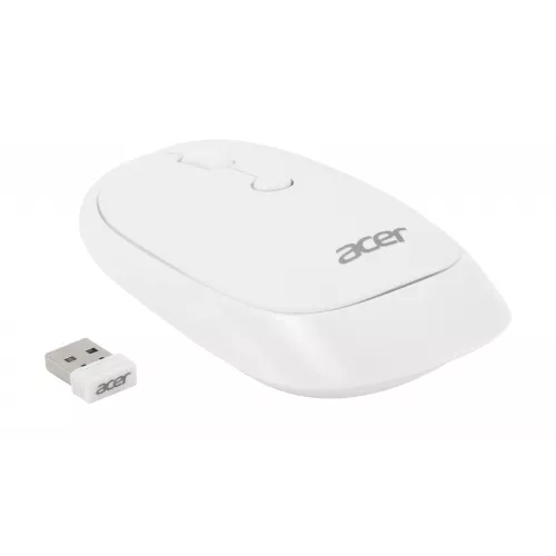 Мышь Acer OMR138 белый оптическая 1600dpi беспров. USB 3but (ZL.MCEEE.01L)