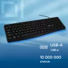 Клавиатура Оклик 145M черный USB (1659983) кабель 1.85м