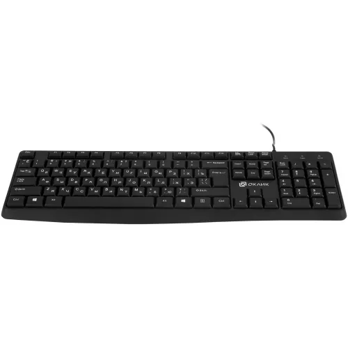 Клавиатура Оклик 145M черный USB (1659983) кабель 1.85м
