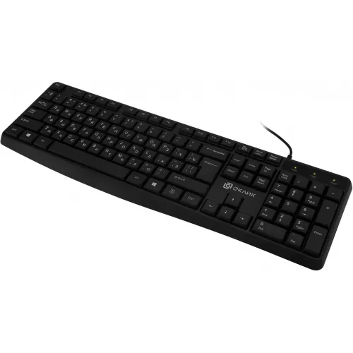Клавиатура Оклик 145M черный USB (1659983) кабель 1.85м