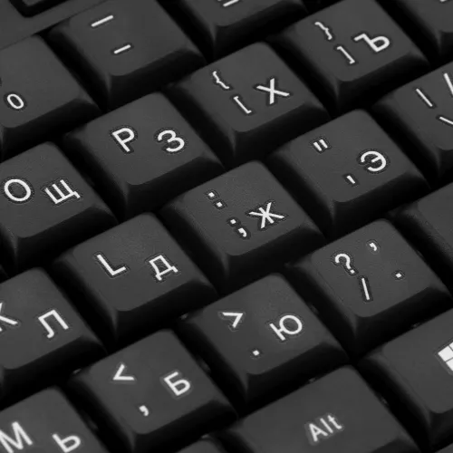 Клавиатура Оклик 145M черный USB (1659983) кабель 1.85м
