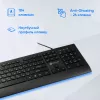 Клавиатура Оклик 155M черный USB slim (подставка для запястий) (1678057) кабель 1.6м