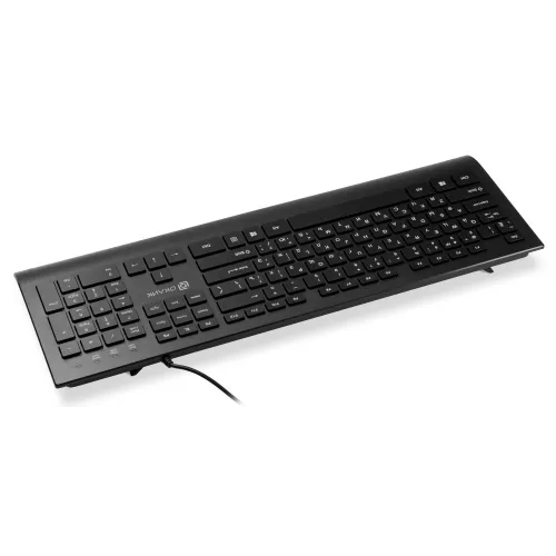 Клавиатура Оклик 155M черный USB slim (подставка для запястий) (1678057) кабель 1.6м