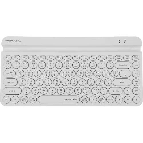 Клавиатура A4Tech FBK30 белый USB беспроводная BT/Radio slim Multimedia (FBK30 WHITE)