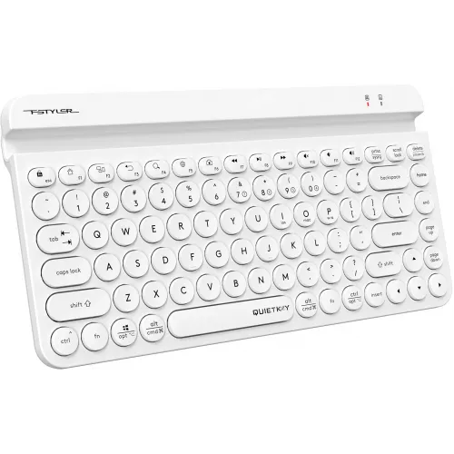 Клавиатура A4Tech FBK30 белый USB беспроводная BT/Radio slim Multimedia (FBK30 WHITE)